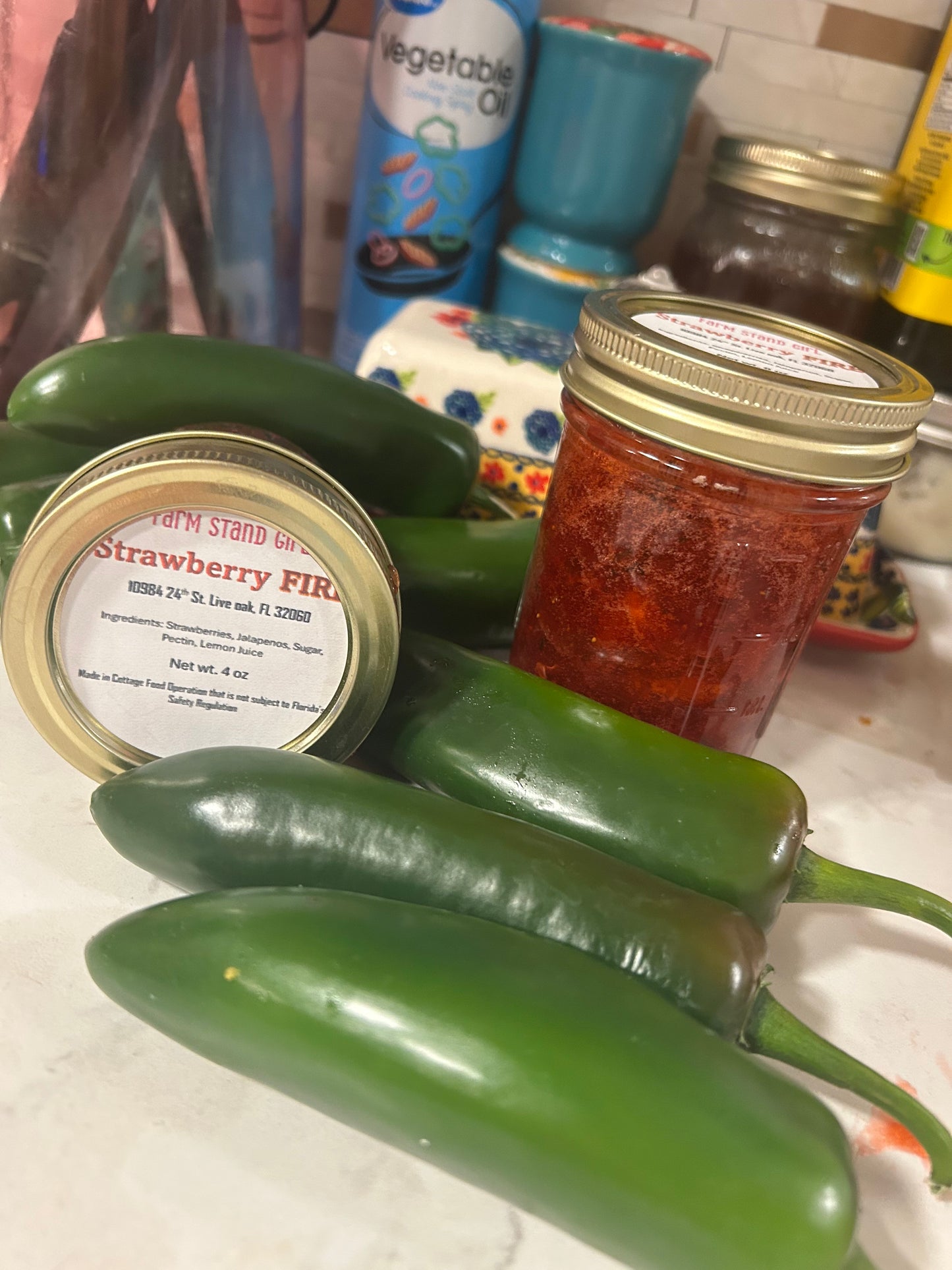 Strawberry Jalapeno Jam 4 oz