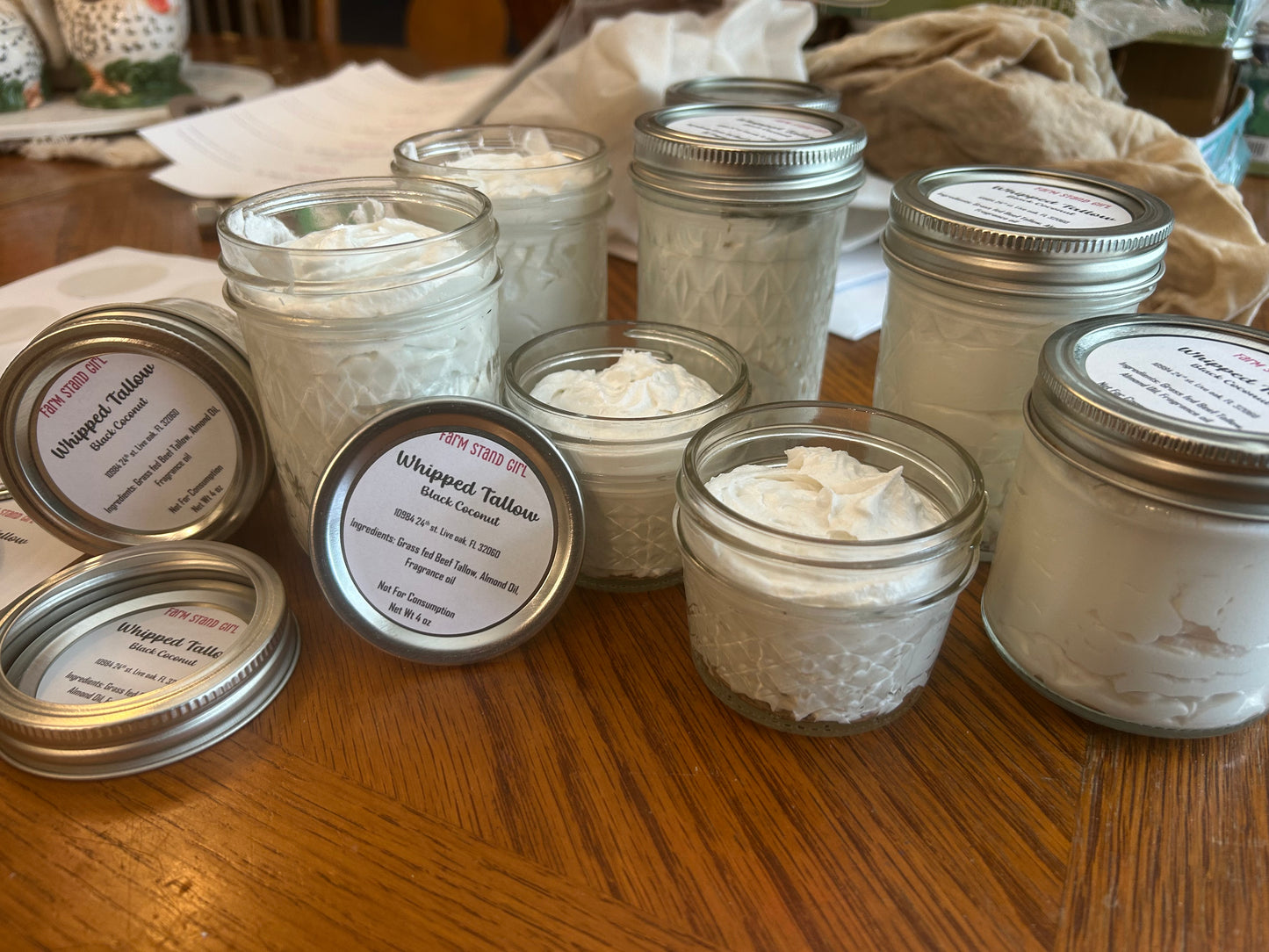 Coconut Whipped Tallow Cream